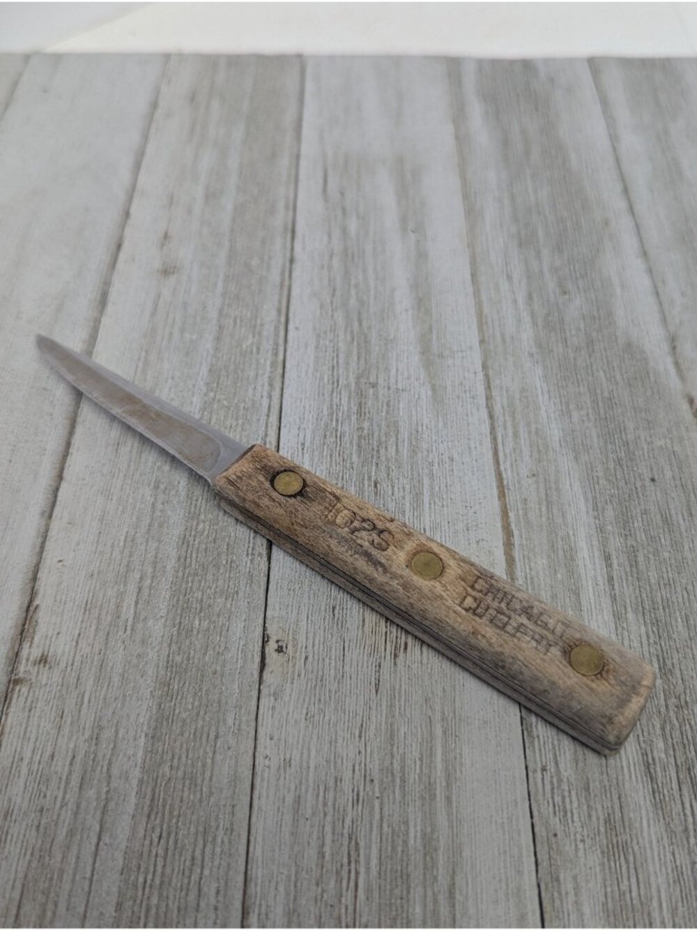 Vintage 2 3/4" Parer Paring Blade Chicago Cutlery 102S Wood Handle 6 5/8"
